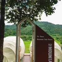 ไปนอนแช่อ่างชมวิวทุ่งนาและภูเขา ⛺