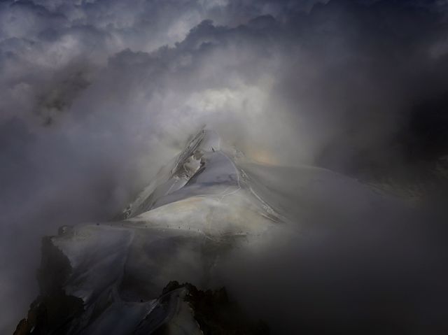 阿爾卑斯山法國南針峰