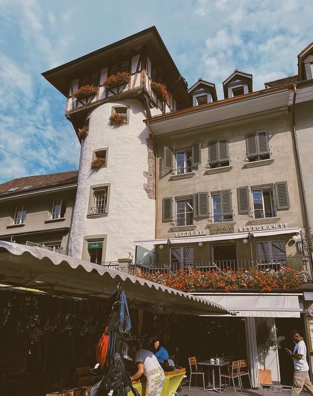 "The Clock Tower" Bern is the fifth largest city in Switzerland.