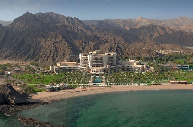 The Ritz-Carlton Hotel in Oman: recognized as one of the best hotels in the Middle East in 2022.