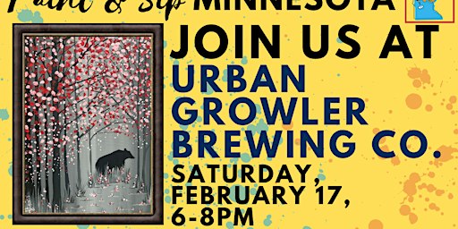 February 17 Paint & Sip at Urban Growler Brewing Company | Urban Growler Brewing Company