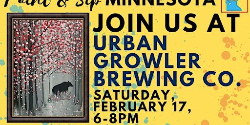 February 17 Paint & Sip at Urban Growler Brewing Company | Urban Growler Brewing Company