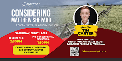 Considering Matthew Shepard by Craig Hella Johnson | Christ Church Cathedral