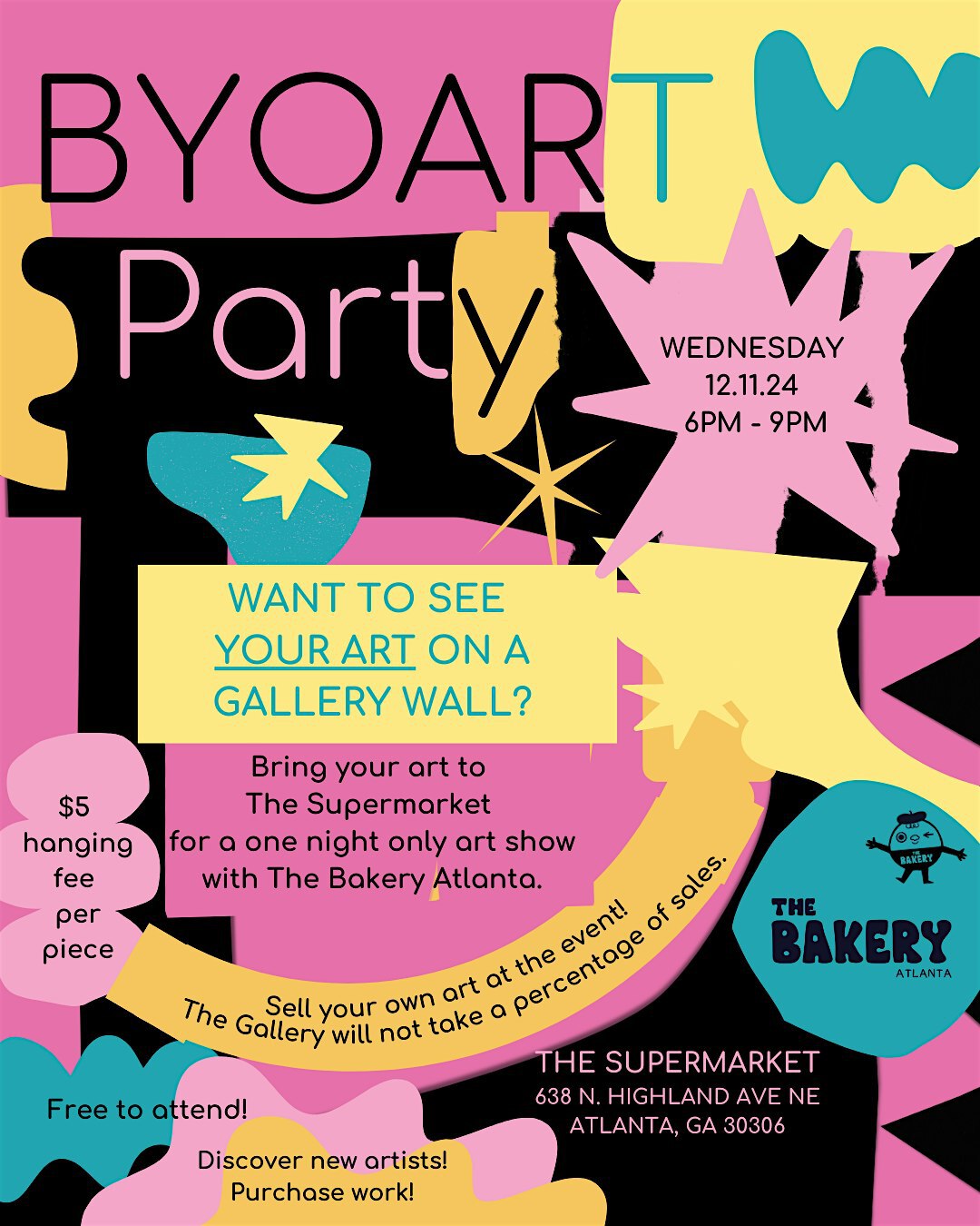 BYO Art Party ~ December | The Supermarket
