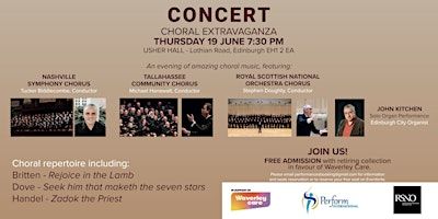 CHORAL EXTRAVAGANZA - Free admission | The Usher Hall