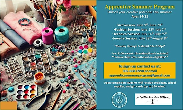 Apprentice Summer Program | 777 NW 72nd Ave #1017