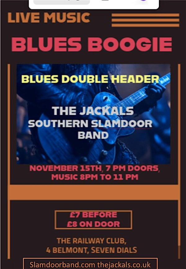 Live Blues Double Header with The Jackals & Southern Slamdoor Band | Railway Social Club