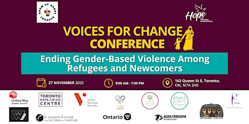 Voices for Change Conference on Ending GBV Among Refugees and Newcomers | 163 Queen St E