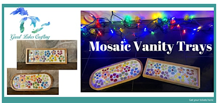 Garden City Mosaic Vanity Trays @ The Straight Farmhouse Museum | Straight Farmhouse Museum Oddfellow Hall