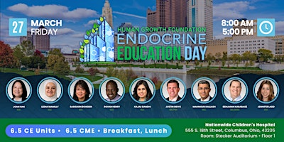 HGF Pediatric Endocrine Education Day - Columbus, Ohio, USA | Nationwide Children's Hospital - Stecker Auditorium | Floor 1