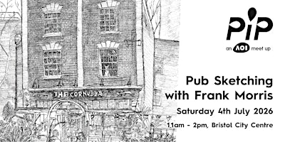 Pub Sketching with Frank Morris / Bristol illustrator meet-up / Pip | The Llandoger Trow