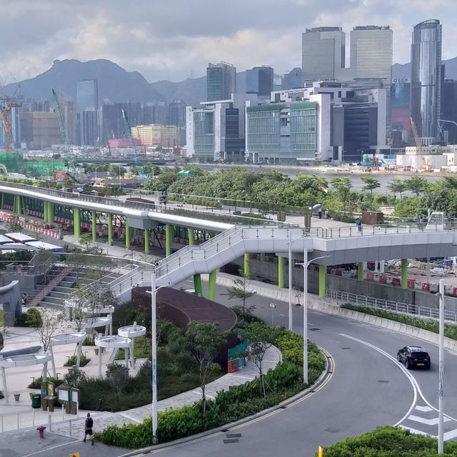 在啟德郵輪碼頭看觀塘