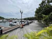 Stroll along Sentosa Cove boardwalk