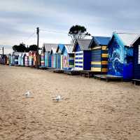 Bright and colourful bathing boxes