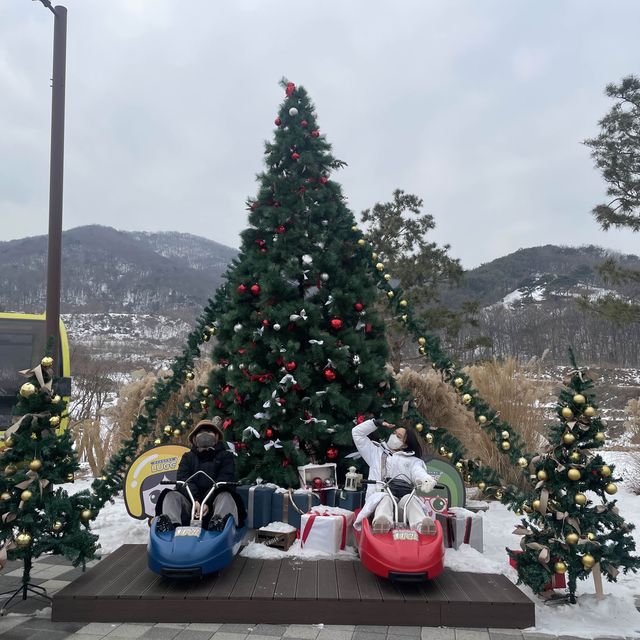 눈덮인 설산과함께❄️씨사이드리조트 루지