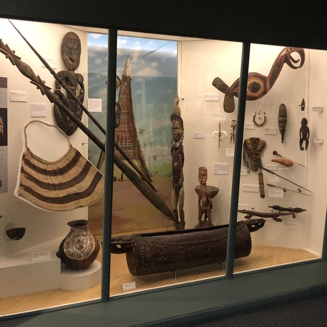 Melanesian display in the Museum