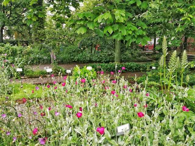 The beautiful Gardens if Brera in the heart of Milan