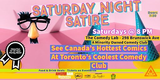 Saturday Night Satire Comedy Show | The Comedy Lab at The Lab 416