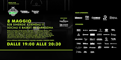Basket in carrozzina - Mercoledì 8 Maggio ore 19:00 | Beste HUB | Monobi