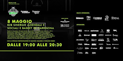 Basket in carrozzina - Mercoledì 8 Maggio ore 19:00 | Beste HUB | Monobi