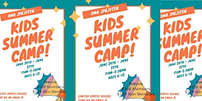 DNA Jiujitsu Summer Camp 2024 | 8851 Central Ave