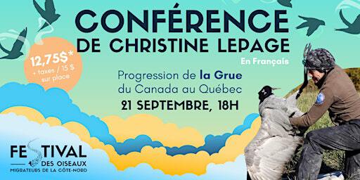 Progression de la Grue du Canada au Québec (et Damien Robitaille) | Sous-sol de l'Église Sainte-Croix à Tadoussac