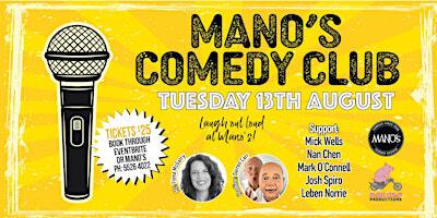 Mano's Comedy Club Tuesday 13th August 2024 | Mano's Tedder Ave