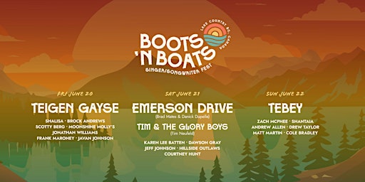 Boots N Boats Singer/ Songwriter Fest | Turtle Bay Marina, Woodsdale Road, Lake Country, BC, Canada