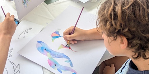 Watercolour Whales & Jellyfish: Kids Workshop (Ages 10+) | House Of Hobby