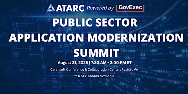 ATARC's Public Sector Application Modernization Summit | Carahsoft Collaboration Center