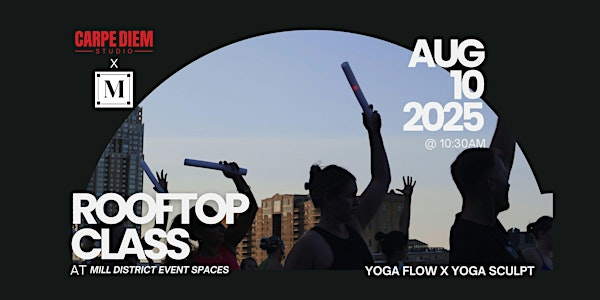Rooftop Yoga & Fitness Class at Mill District Event Spaces X Carpe Diem | J.I. Case Building