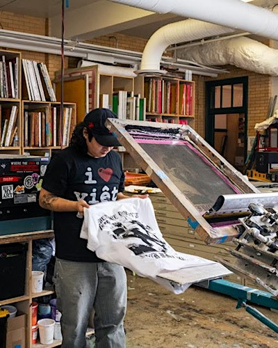 Artist-Led Analog Night: Screen Printing & Patching with Aaron Tran | MoCA Arlington Innovation Studio + Store