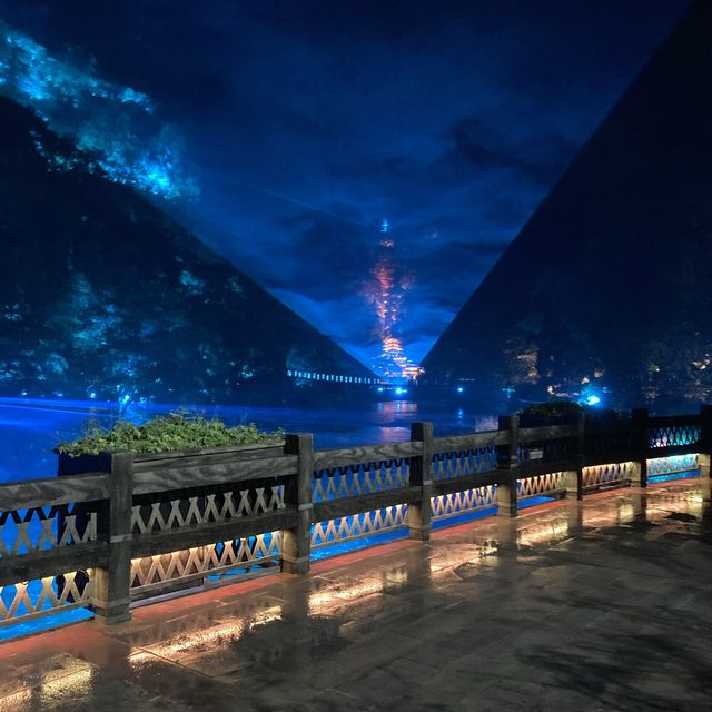 Huangguoshu Waterfall at night