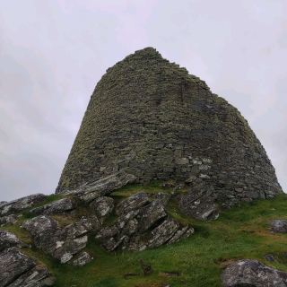 Carloway Broch is located above Loch an Duin on a rocky knoll in a good defensive position. It is 36 kilometers 36 minutes drive from Stornoway harbour or bus W2 with 6 minutes of walk. The Carloway Broch is one of the best preserved in the Hebrides that date back over 2000 years. It is approximately 9 metres high and 15 metres diameter. It is open 24 hours with no admission fee, visitors centre is only open in summer.