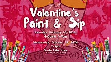 Valentine's Paint & Sip | Sushi Take Sake