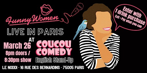Funny Women at Coucou Comedy: English Stand-Up | Le Noddi