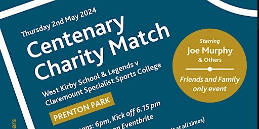 West Kirby School & College Centenary Charity Match with Legends | Tranmere Rovers Football Club