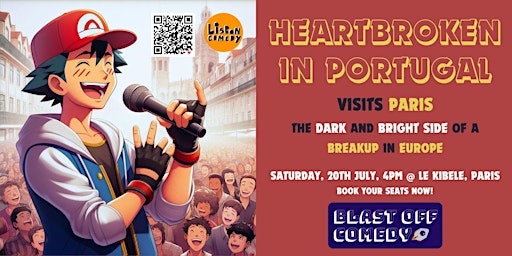 Heartbroken in Portugal visits PARIS- A comedy show about dating disasters | Le Kibele