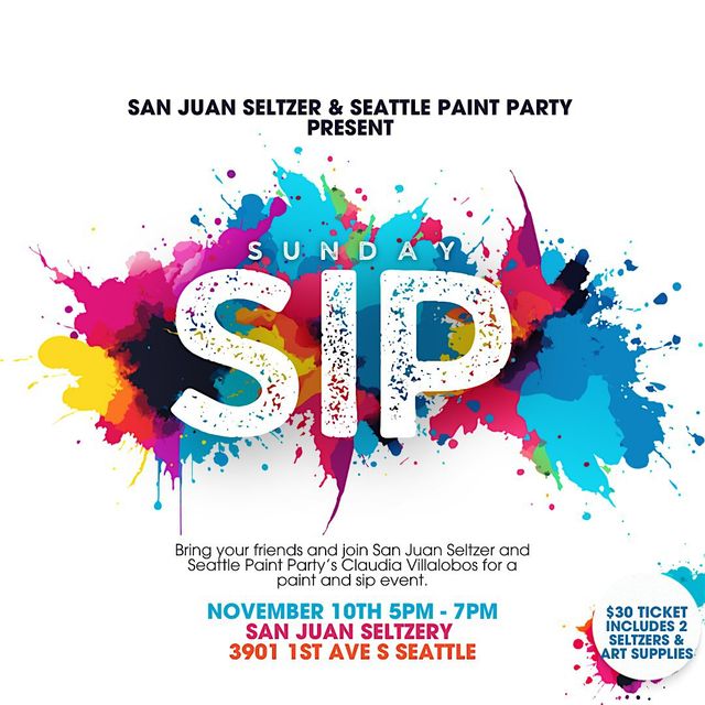 Sunday Sip - A Sip and Paint Event | San Juan Seltzery