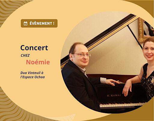Un heure, un piano, 4 mains : Duo Vinteuil à l'Espace Ochoa | Espace Ochoa