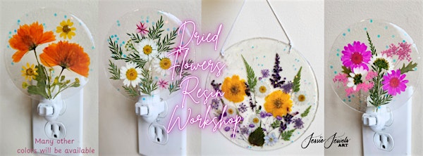 Dried Flowers Resin Workshop at Moonstone Art Studio | MoonStone Art Studio