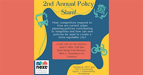 POLICY SLAM by NEXT | Steel String Brewery Carrboro