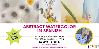 Abstract Watercolor in Spanish with dAniel Alvarado-Arias | SCRAP