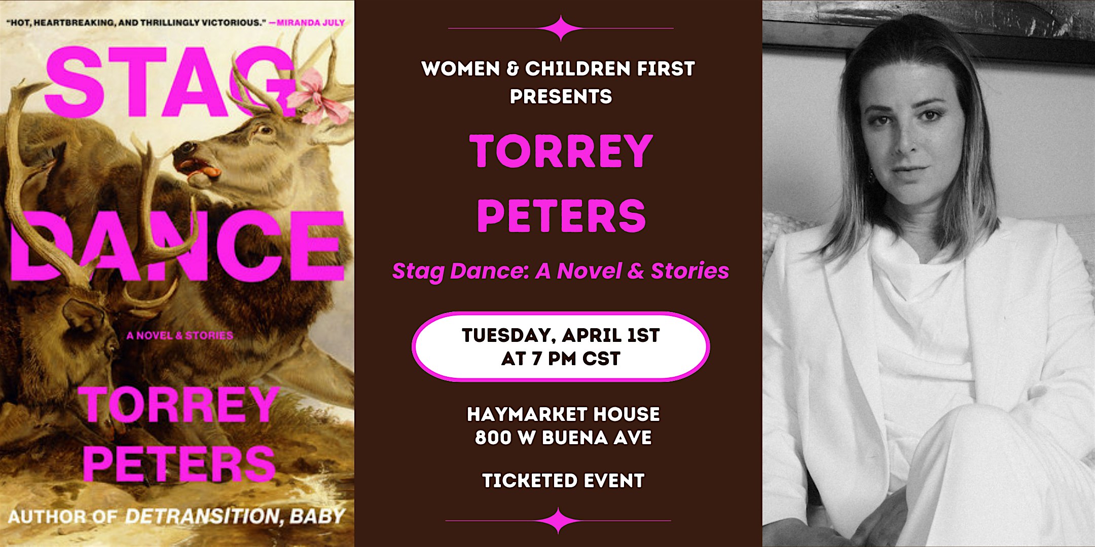 Offsite: Torrey Peters at Haymarket House | Haymarket House
