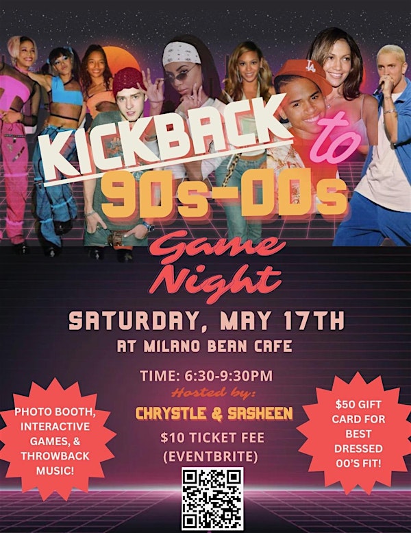 Kickback to the 90s-00s Game Night | Milano Bean Cafe