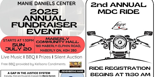2nd Annual Manie Daniels Center Motorcycle Ride | The Salvation Army Mississippi-Rideau Lakes Corps