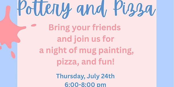 POTTERY & PIZZA | GIRLS’ NIGHT | 9 - 12 years old | The Fairlane Club