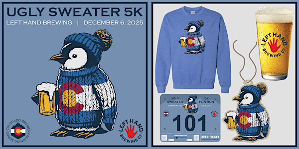 Ugly Sweater 5k @ Left Hand Brewing Co. | 2025 CO Brewery Running Series | Left Hand Brewing Company