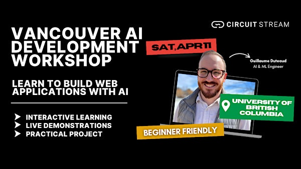 Vancouver Intro to AI Development Workshop | University of British Columbia Life Building