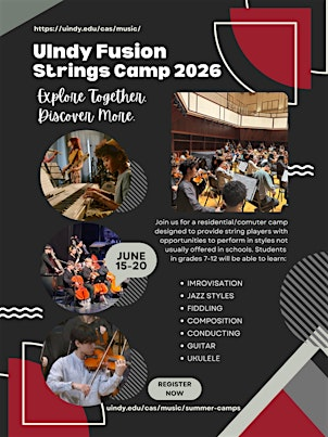 UIndy Fusion Strings Camp | Christel De Haan Fine Arts Center